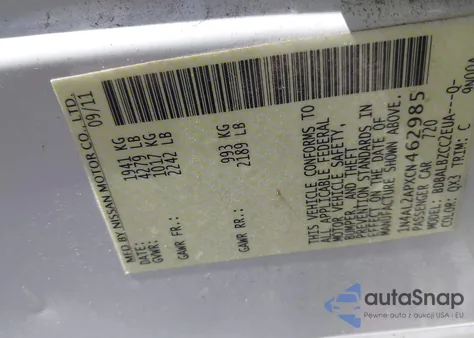 2012 Nissan Altima 2.5 S from USA, damaged, VIN 1N4AL2APXCN462985